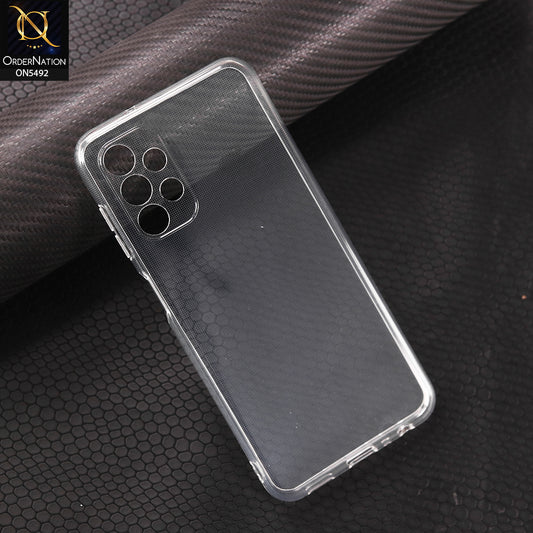 Samsung Galaxy A13-Transparent-Soft 4D Design Shockproof Silicone Clear Case