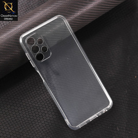 Samsung Galaxy A13-Transparent-Soft 4D Design Shockproof Silicone Clear Case