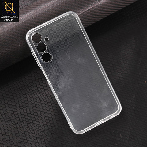Samsung Galaxy A14-Transparent-Soft 4D Design Shockproof Silicone Clear Case