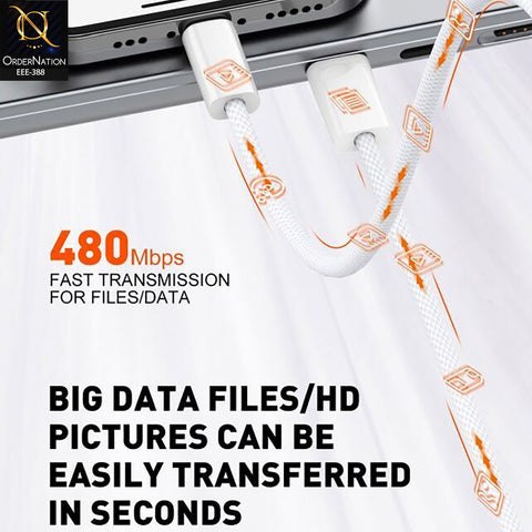 LDNIO LC902I 30W USB-C to Lightning Fast Charging Data Cable 2M for iPhone & iPad