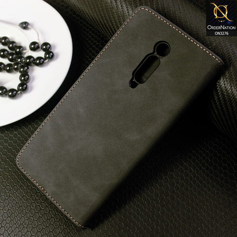 Xiaomi Mi 9T Pro Cover - Black - ONation Business Flip Series - Premium Magnetic Leather Wallet Flip book Card Slots Soft Case