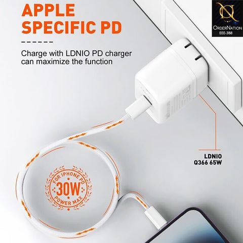 LDNIO LC902I 30W USB-C to Lightning Fast Charging Data Cable 2M for iPhone & iPad