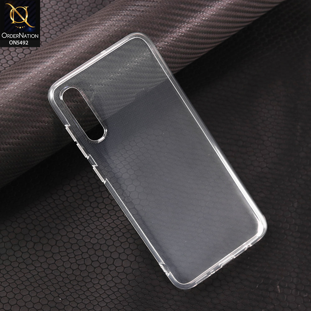Samsung Galaxy A70-Transparent-Soft 4D Design Shockproof Silicone Clear Case