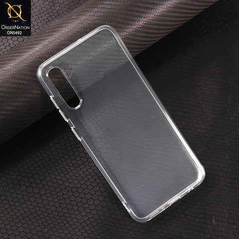 Samsung Galaxy A70-Transparent-Soft 4D Design Shockproof Silicone Clear Case