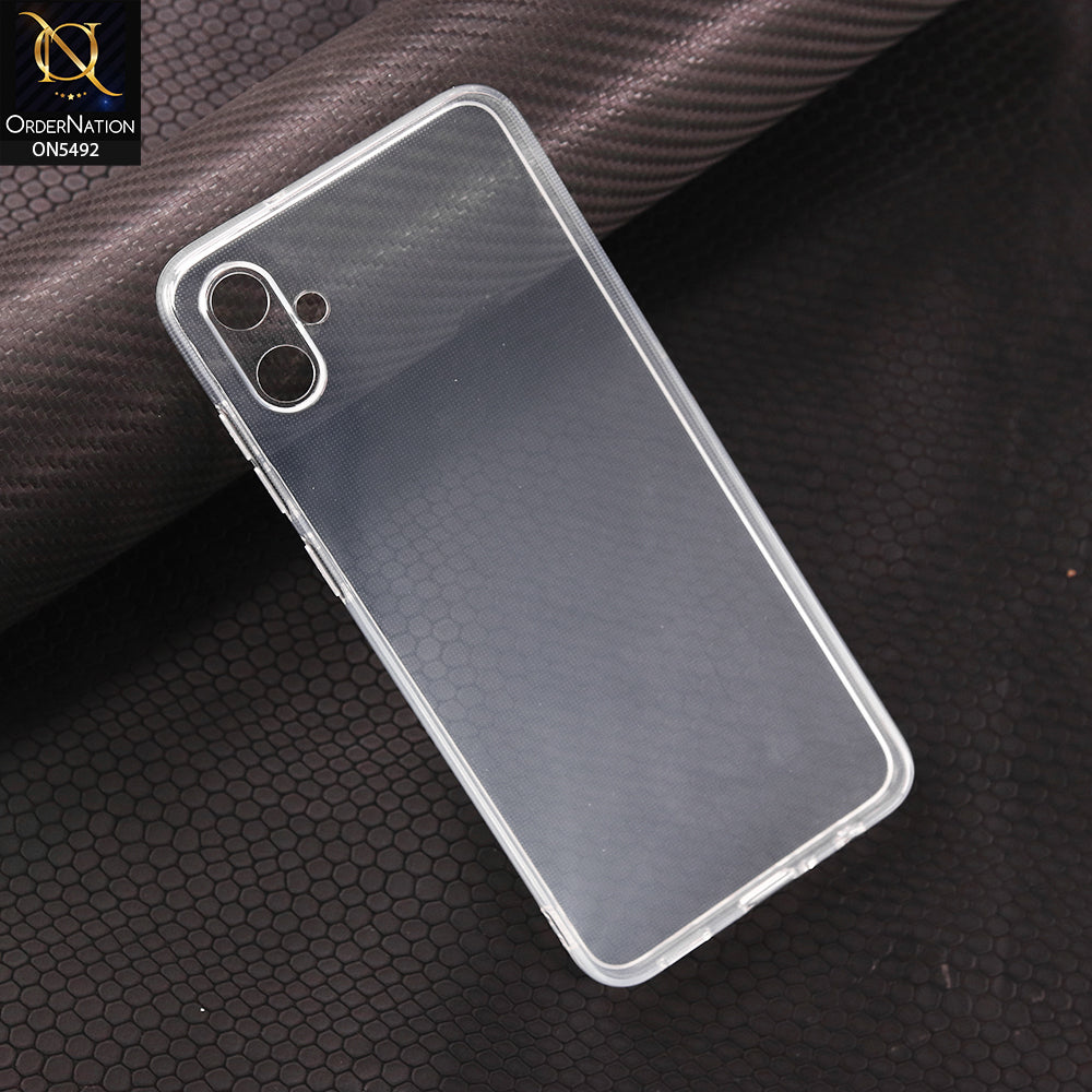 Samsung Galaxy A05-Transparent-Soft 4D Design Shockproof Silicone Clear Case