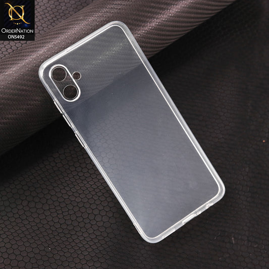 Samsung Galaxy A05-Transparent-Soft 4D Design Shockproof Silicone Clear Case
