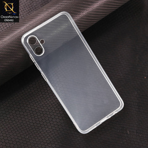 Samsung Galaxy A05-Transparent-Soft 4D Design Shockproof Silicone Clear Case
