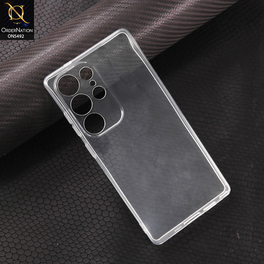 Samsung Galaxy S25 Ultra-Transparent-Soft 4D Design Shockproof Silicone Clear Case