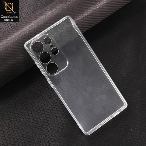 Samsung Galaxy S25 Ultra-Transparent-Soft 4D Design Shockproof Silicone Clear Case