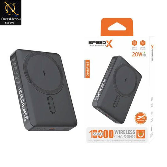 Speed-X SP-WP40 10000mAh Magnetic Wireless Power Bank 20W PD Fast Charging MagSafe Compatible