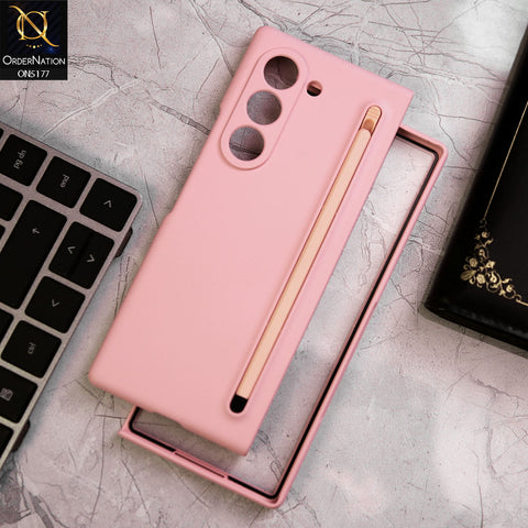 Samsung Galaxy Z Fold 6 5G Cover - Pink - Luxury Skinfeel Shockproof Protective Case With Stylus Pen