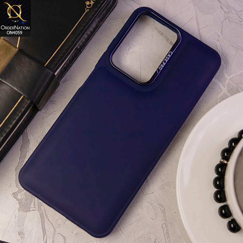 Tecno Spark 10C - Blue - New Soft Slicone Fashion Case With Fancy Camera Ring