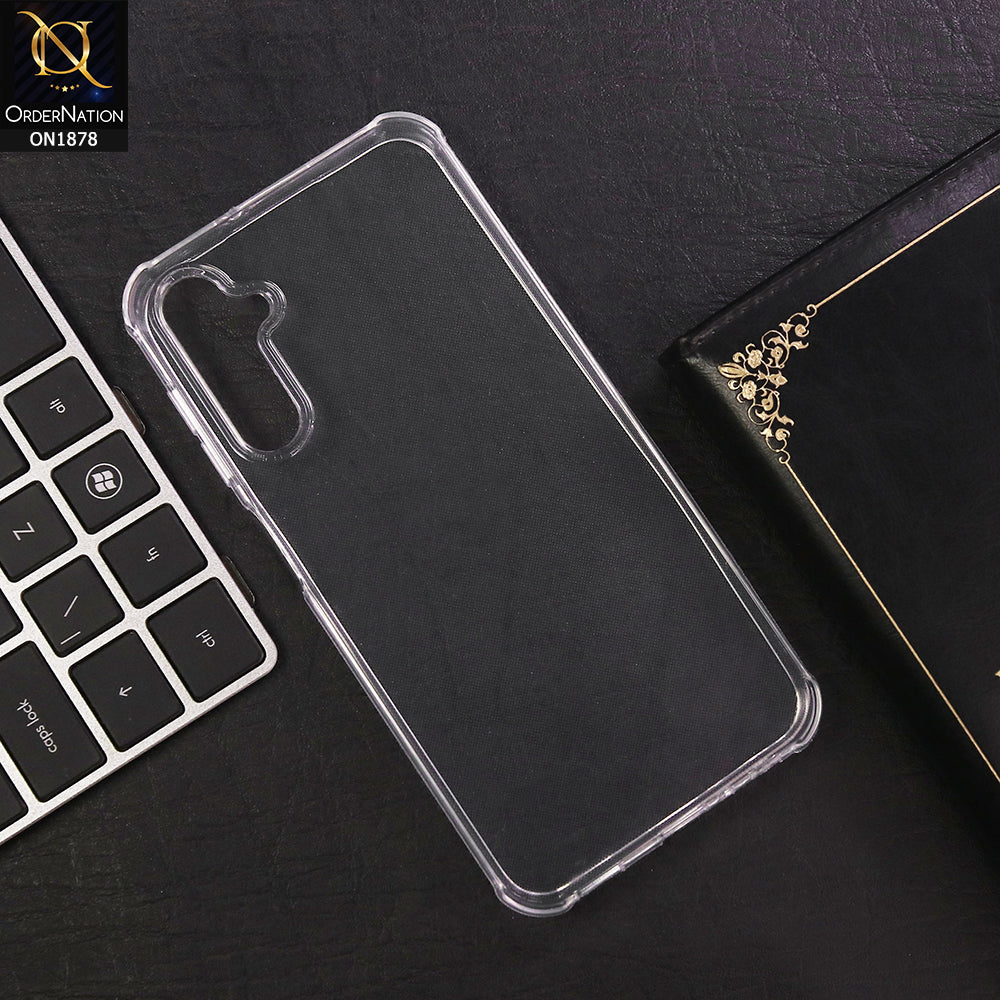 Samsung Galaxy A35 Cover - Soft 4D Design Shockproof Silicone Transparent Clear Case