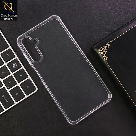 Samsung Galaxy A35 Cover - Soft 4D Design Shockproof Silicone Transparent Clear Case