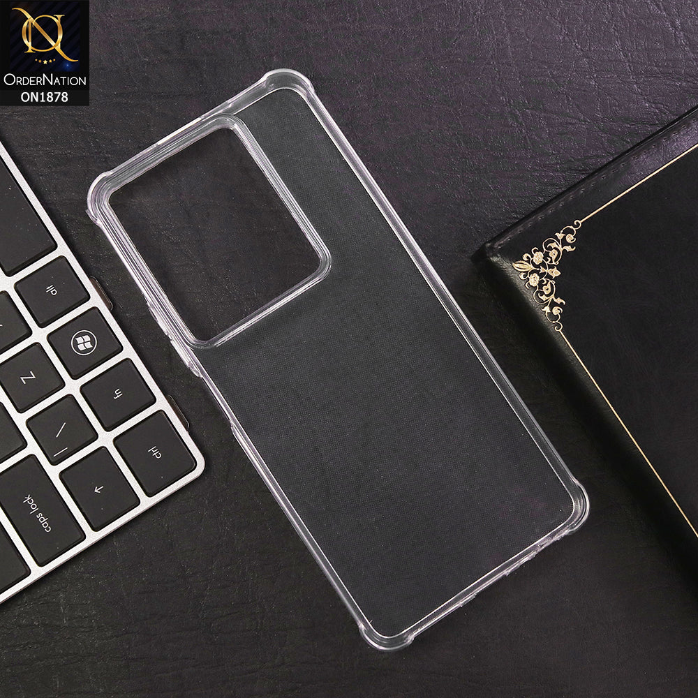 Infinix Note 30 Cover - Soft 4D Design Shockproof Silicone Transparent Clear Case