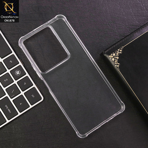 Infinix Note 30 Cover - Soft 4D Design Shockproof Silicone Transparent Clear Case