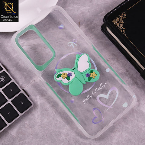 Samsung Galaxy A16 Cover - Sea Green - Cute 3D Butterfly Soft Case