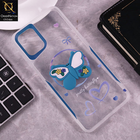 Samsung Galaxy A06 Cover - Blue - Cute 3D Butterfly Soft Case