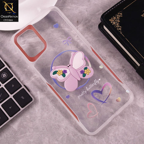 Samsung Galaxy A06 Cover - Purple - Cute 3D Butterfly Soft Case