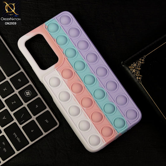 Infinix Note 11 Cover - White - Trendy Fidget Stress Relief Bubble Soft Case