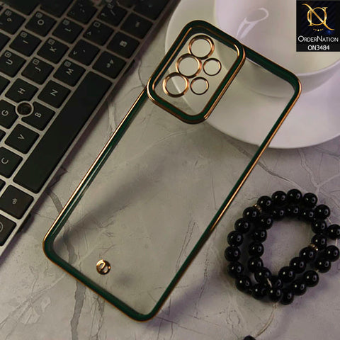 Samsung Galaxy A23 Cover - Green- New Electroplated Side Borders Camera Protection Case