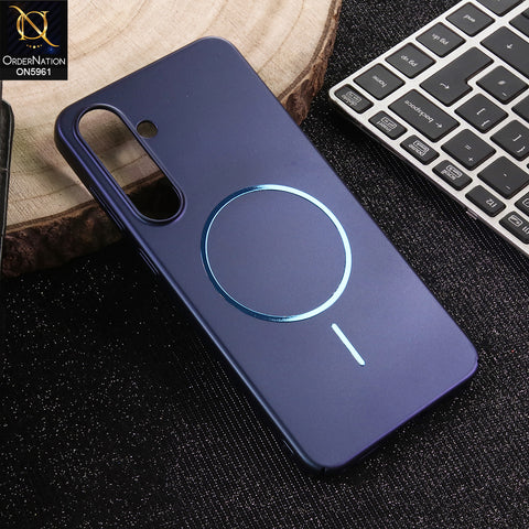 Samsung Galaxy S24 FE - Blue -  New Premium Quality Slim Profile Shell Case With Magsafe