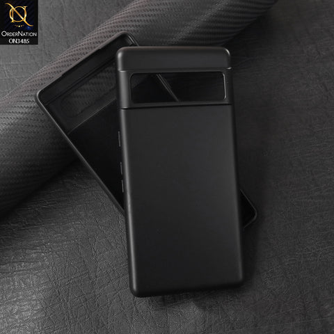 Google Pixel 7 Pro - Black - ONation Silica Gel Series - HQ Liquid Silicone Elegant Colors Camera Protection Soft Case