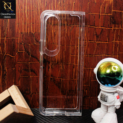 Samsung Galaxy Z Fold 3 5G Cover - Transparent - New Clear Soft + Hard Double Body Camera & Screen Protection Case