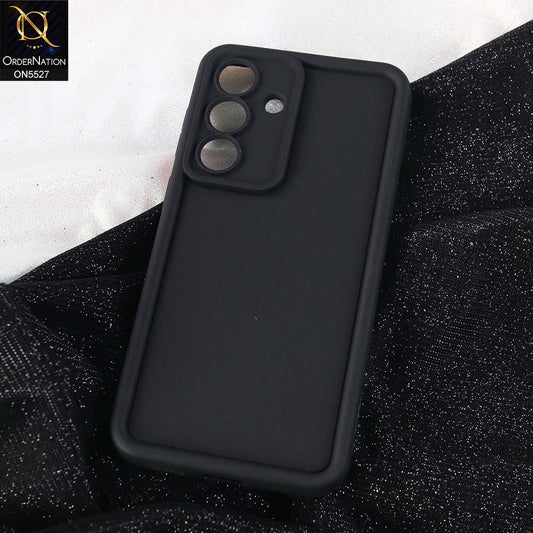 Samsung Galaxy A26 Cover - Black -  Soft Silicone Case With Round Bumper Matte TPU Shockproof Cover