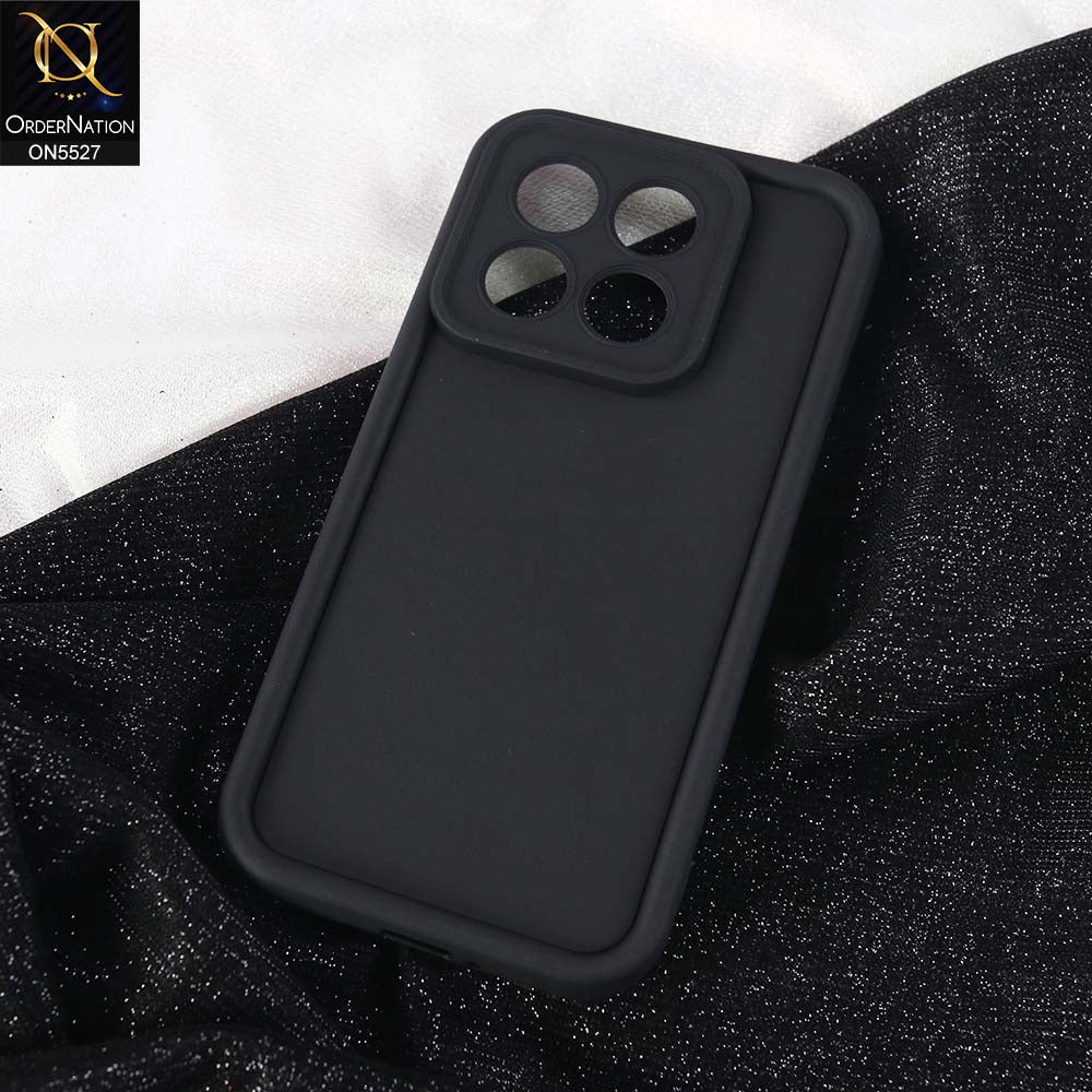 Xiaomi 15T  Cover - Black -  Soft Silicone Case With Round Bumper Matte TPU Shockproof Cover