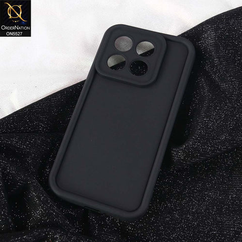 Xiaomi 15T  Cover - Black -  Soft Silicone Case With Round Bumper Matte TPU Shockproof Cover