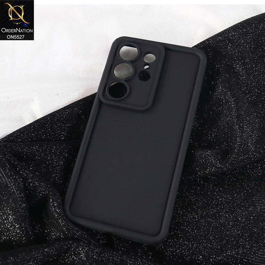 Samsung Galaxy S26 Ultra Cover - Black -  Soft Silicone Case With Round Bumper Matte TPU Shockproof Cover