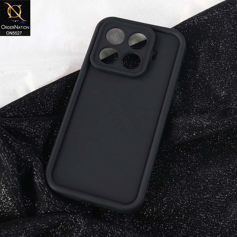 Xiaomi 15T Pro  Cover - Black -  Soft Silicone Case With Round Bumper Matte TPU Shockproof Cover