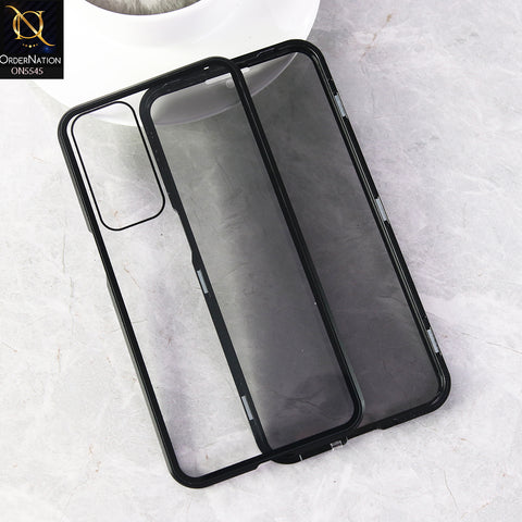 Samsung Galaxy A16 5G Cover - Black - Luxury HQ Privacy Magnetic Matel Frame Dual Side Tempered Glass Case