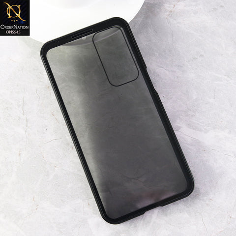 Samsung Galaxy A16 5G Cover - Black - Luxury HQ Privacy Magnetic Matel Frame Dual Side Tempered Glass Case