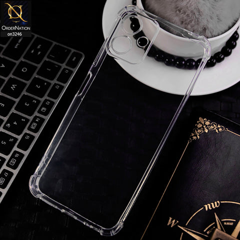 Sparx Neo 7 Plus Cover - Transparent - Soft 4D Design Shockproof Silicone Transparent Clear Camera Protection Case