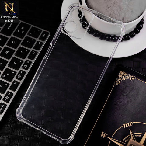 Sparx Neo 5 Plus Cover - Transparent - Soft 4D Design Shockproof Silicone Transparent Clear Camera Protection Case