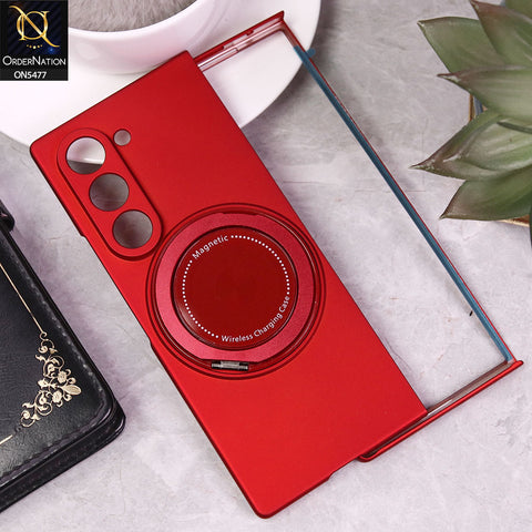 Samsung Galaxy Z Fold 6 5G Cover - Red - Premium Creative Case With Magnetic Wirelss Charging