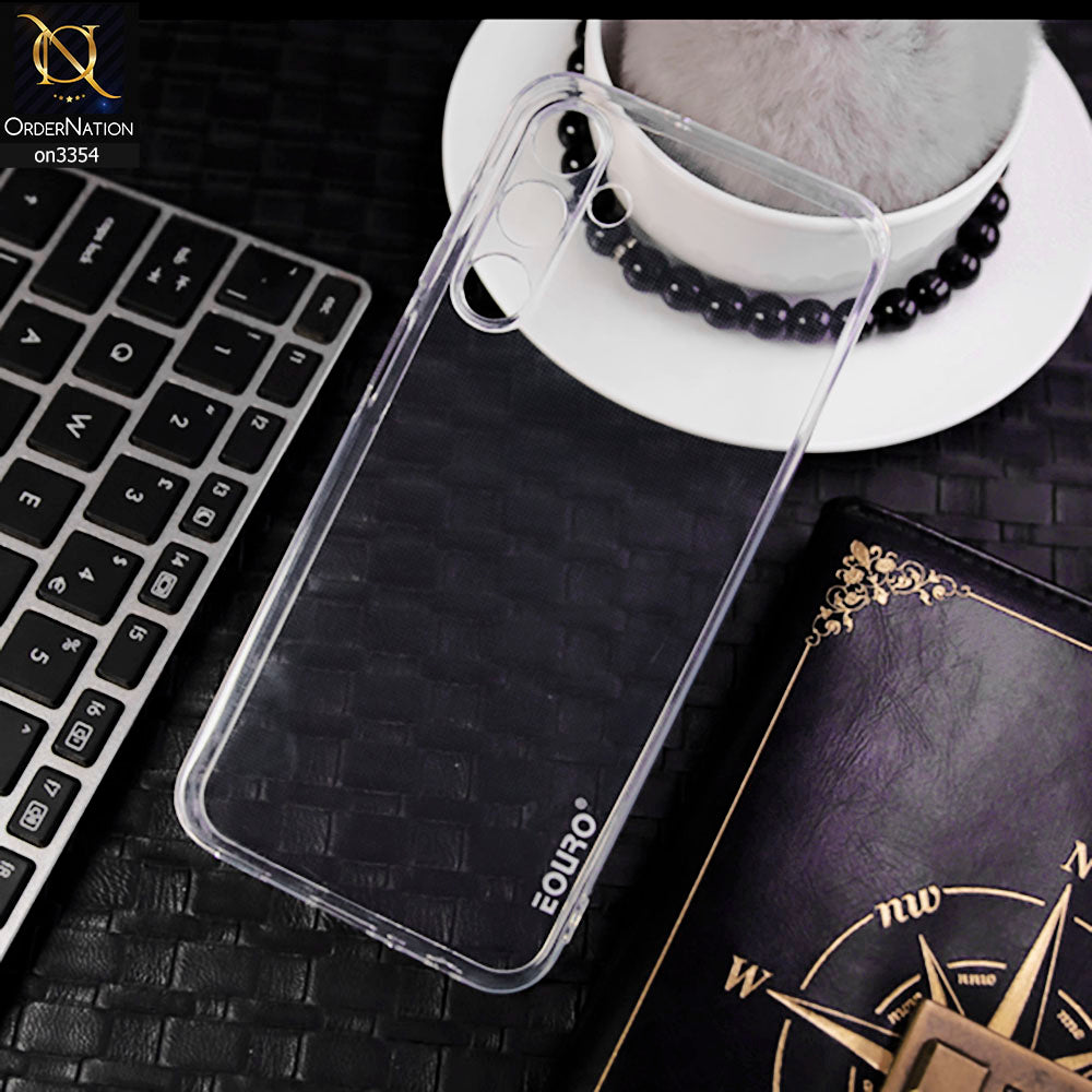 Samsung Galaxy A25 5G Cover - Transparent - EOURO Shock Resistant Soft Silicone Camera Protection Case
