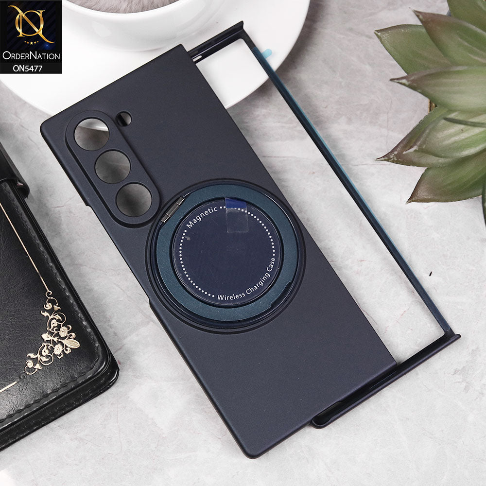 Samsung Galaxy Z Fold 6 5G Cover - Blue - Premium Creative Case With Magnetic Wirelss Charging