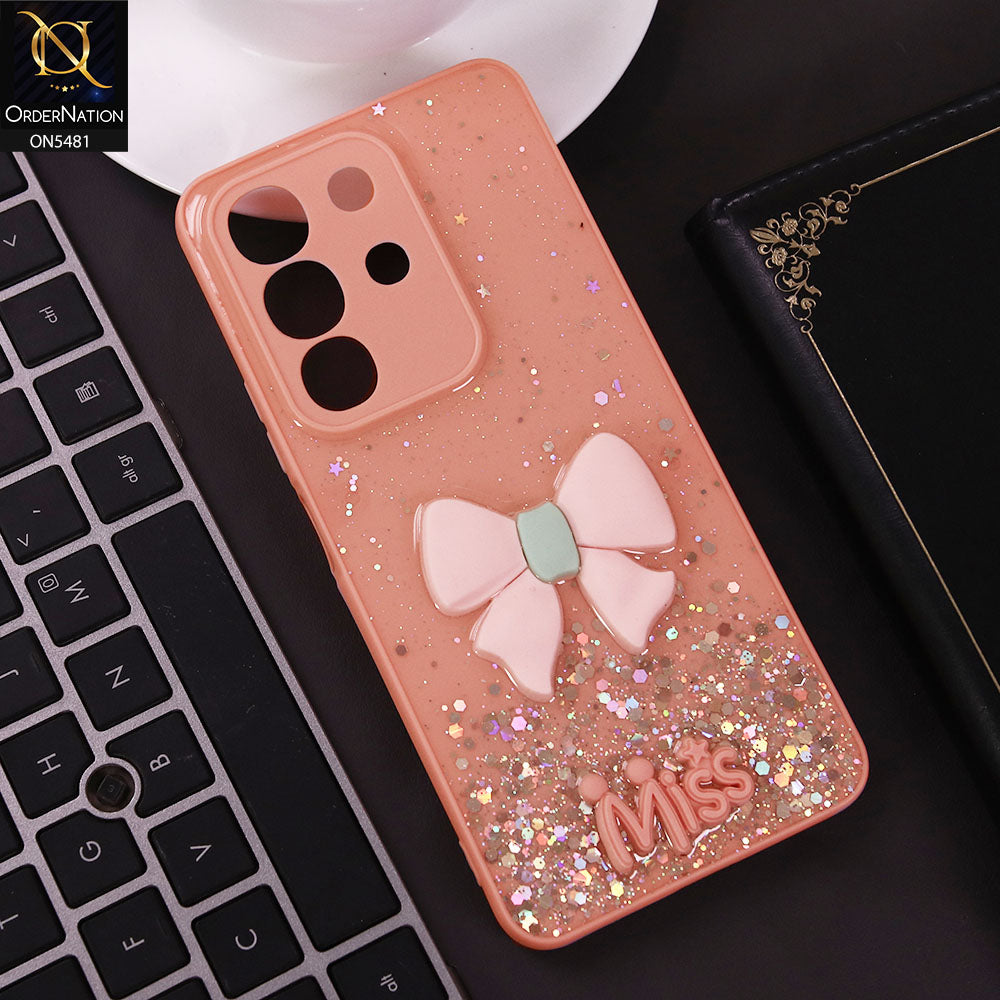 Vivo Y29 4G Cover - Pink - New Shiny Soft Cartoon Case