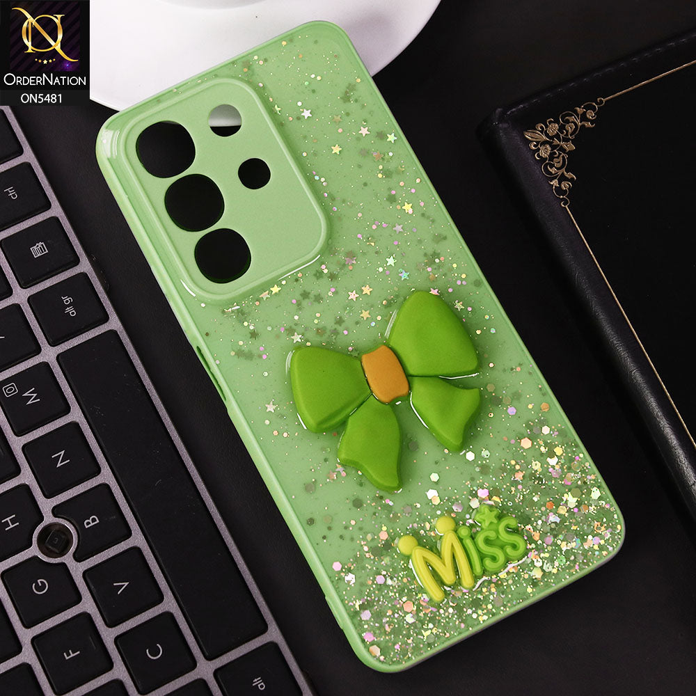 Vivo Y29 4G Cover - Light Green - New Shiny Soft Cartoon Case