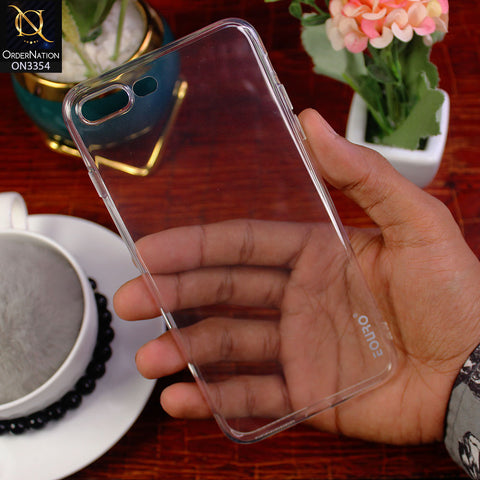 iPhone 7 Plus / 8 Plus Cover - Transparent - EOURO Shock Resistant Soft Silicone Camera Protection Case