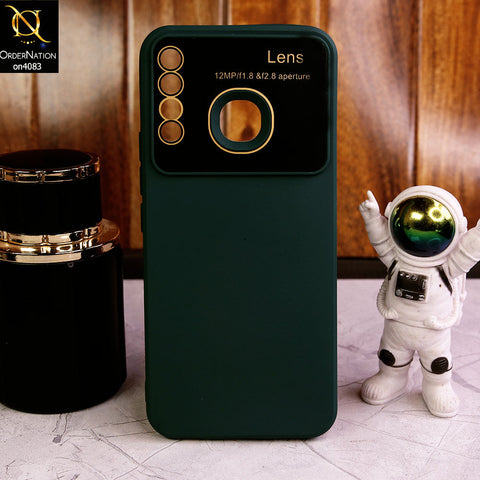 Tecno Spark 4 -Green - Glass Lense Ultra Camera Protection Soft Silicon Case