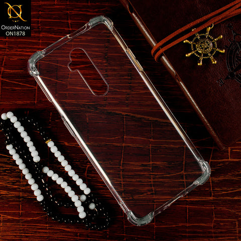 OnePlus 7T Pro Cover - Soft 4D Design Shockproof Silicone Transparent Clear Case