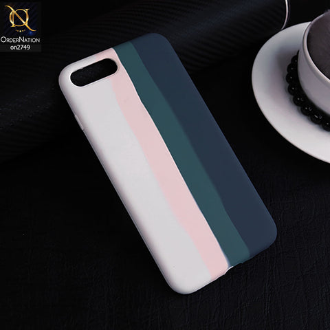 iPhone 8 Plus / 7 Plus Cover - Green - Rainbow Series Liquid Soft Silicon Case