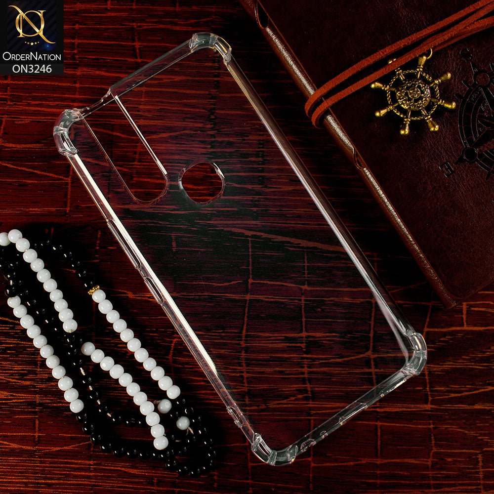 Infinix S5 Pro Cover - Soft 4D Design Shockproof Silicone Transparent Clear Case