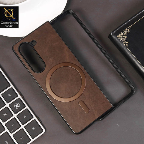 Samsung Galaxy Z Fold 5 5G Cover - Dark Brown -New Premium Meg Safe Case