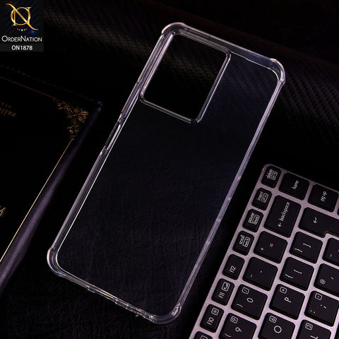 Infinix Note 12 G96 Cover - Soft 4D Design Shockproof Silicone Transparent Clear Case
