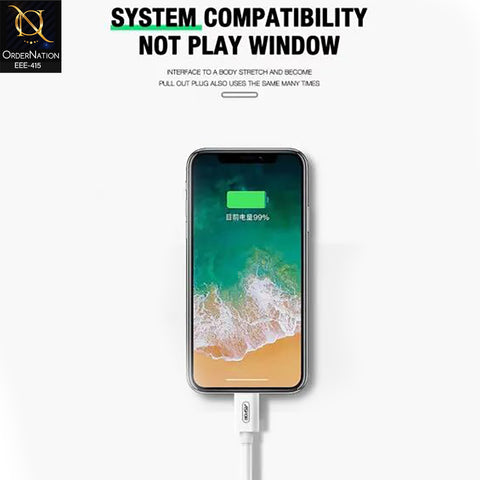 Aspor A108 PD 100W Fast Charging Type-C to Type-C Cable for Laptops & Smartphones